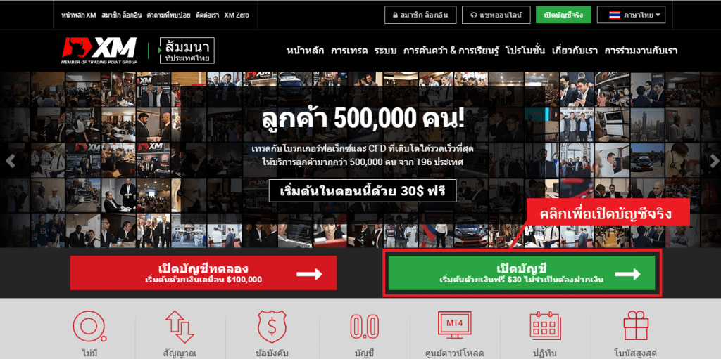 ขั้นตอนการสมัครเปิด XM XM