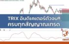 ภาพตัวอย่างอินดิเคเตอร์ พร้อมทั้งหัวข้อ TRIX อินดิเคเตอร์ตัวจบ ครบทุกสัญญาณเทรด