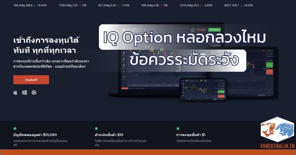 IQ Option หลอกลวงไหม 
